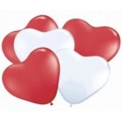 Latexový balonek srdce červený 44 cm