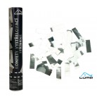 Konfety vystřelovací 30 cm stříbrné