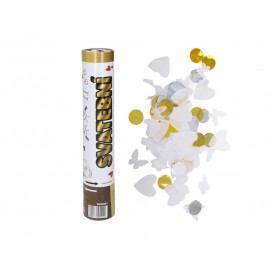 Párty konfety vystřelovací Svatební 30 cm