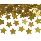 Vystřelovací konfety zlaté hvězdy 60cm