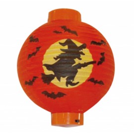 Lampion kulatý 20 cm Halloween na baterie