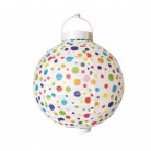 Lampion 20 cm na baterie - puntíky