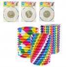 Lampion 15 cm válec mix