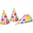 Párty kloboučky Puntíky 6ks