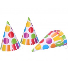 Párty kloboučky Puntíky 6ks