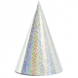 Holografická čepička stříbrná