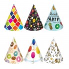 Klobouček karnevalový 6 ks 16 cm mix