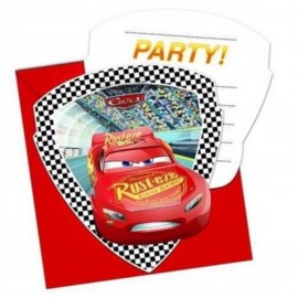 Pozvánky na párty Cars 6 ks