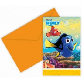 Pozvánka na párty Hledá se Dory 6 ks