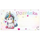 Pozvánka na párty Jednorožec P013