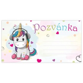 Pozvánka na párty Jednorožec P013