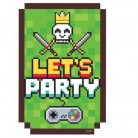 Pozvánky Pixel - Minecraft - 6ks