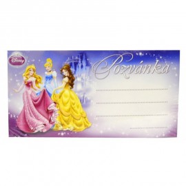 Pozvánka na párty princezny Disney 