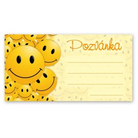 Pozvánka na párty smajlík P002