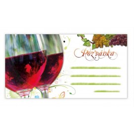 Pozvánka na párty víno P004