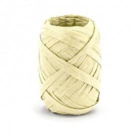 Stuha raffia krémová 5 mm x 10 m