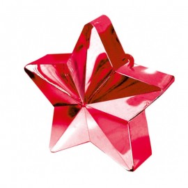 Závaží na balonky hvězda červená