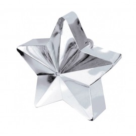 Závaží na balonky hvězda stříbrná