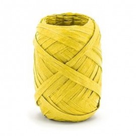 Stuha raffia žlutá 5 mm x 10 m