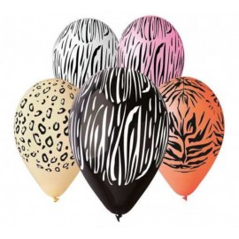 Nafukovací balonek  30 cm Safari 6 ks v balení