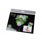 Nafukovací balónky s konfetami sada 5 zelená pastelová