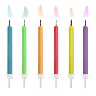 Svíčky narozeninové dortové s různě barevnými plamínky