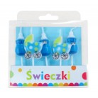 Sada svíček "Blue Baby" 5ks