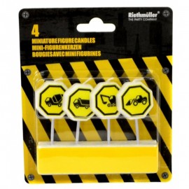 Dortové svíčky Construction 4 ks