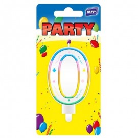 Dortová svíčka 0 duhová