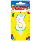 Dortová svíčka 3 duhová