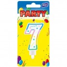 Dortová svíčka 7 duhová