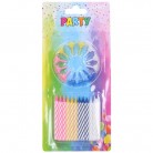 Dortové svíčky 24 ks stojánek