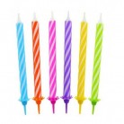 Dortové svíčky fluorescenční 24 ks