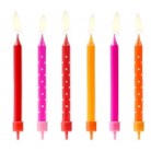 Svíčky narozeninové jahůdkové 6 ks