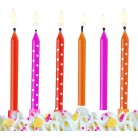 Svíčky narozeninové jahůdkové 6 ks