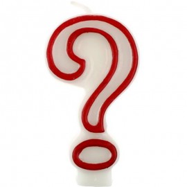 Svíčka narozeninová otazník