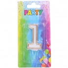 Párty svíčka 1 zlatá