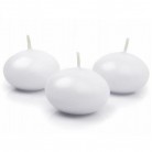 Plovoucí svíčka - bílá 4 cm