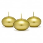 Plovoucí svíčka metalická zlatá