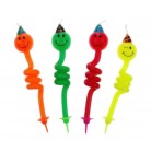 Svíčky dortové smajlík 4 ks