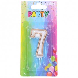 Párty svíčka 7 zlatá