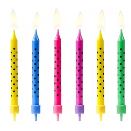 Svíčky narozeninové barevné 6 ks