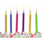 Svíčky narozeninové barevné 6 ks