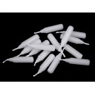 Vánoční svíčky do skořápek ořechů bílé