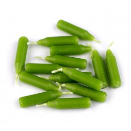 Vánoční svíčky do skořápek ořechů zelené