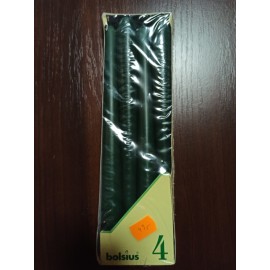 Svíčka gotická 4 ks zelená