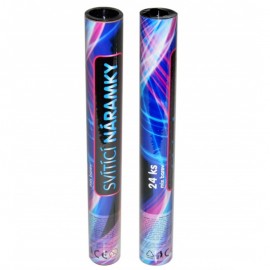 Tyčinky náramky svítící 25 cm, 24 ks v tubě