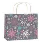 Taška vánoční dárková stříbrná A