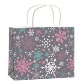 Taška vánoční dárková stříbrná A