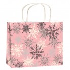 Taška vánoční dárková stříbrná B